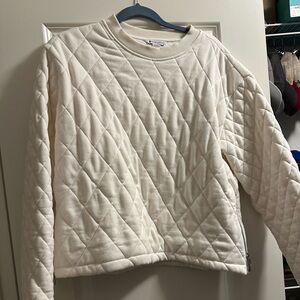 Retroplush Quilted crewneck Sweatshirt
